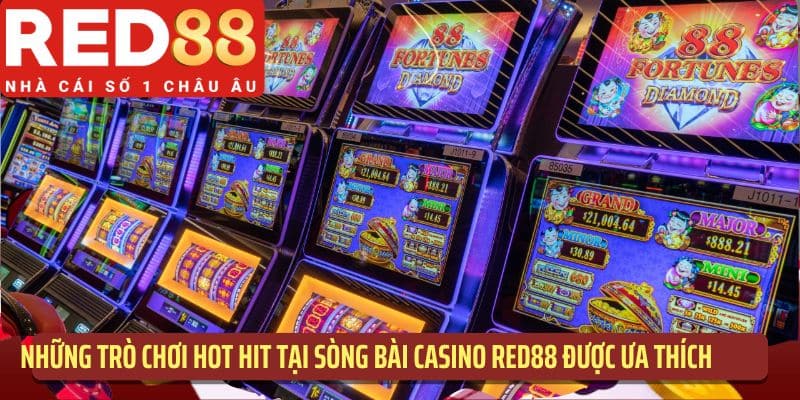 Những trò chơi hot hit tại sòng bài casino RED88 được ưa thích